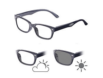 Infactory, infactory Selbsttönende Lesebrille mit UV-Schutz 400, +2,5 Dioptrien, Selbsttönende Lesebrille mit UV-Schutz 400, +2,5 Dioptrien