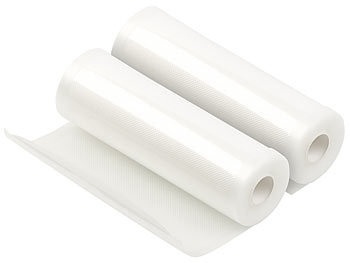Rosenstein & Söhne, Rosenstein & Söhne 2 Profi-Folienrollen für Balken-Vakuumierer, 20 x 500 cm, 2 Profi-Folienrollen für Balken-Vakuumierer, 20 x 500 cm