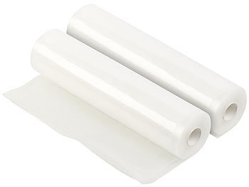 Rosenstein & Söhne, Rosenstein & Söhne 2 Profi-Folienrollen für Balken-Vakuumierer, 28 x 500 cm, 2 Profi-Folienrollen für Balken-Vakuumierer, 28 x 500 cm