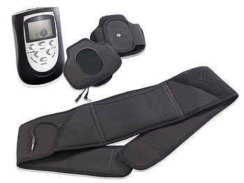 newgen medicals, newgen medicals 3in1-Massagegürtel-Set für Entspannung und Muskelaufbau, 3in1-Massagegürtel-Set für Entspannung und Muskelaufbau