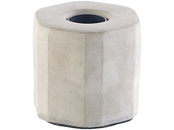 Lunartec, Lunartec Dekorative Beton-Tischleuchte für E27-Lampen, bis 40 Watt, grau, Dekorative Beton-Tischleuchte für E27-Lampen, bis 40 Watt, grau