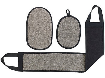 Sichler Beauty, Sichler Beauty 3-teiliges Badeset für Reinigung, Massage & Peeling, Gesicht & Körper, 3-teiliges Badeset für Reinigung, Massage & Peeling, Gesicht & Körper