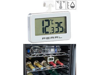 Pearl, Pearl Digitales Kühlschrank-Thermometer und -Hygrometer mit Haken, Digitales Kühlschrank-Thermometer und -Hygrometer mit Haken