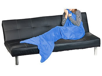 Gabor, Gabor Weiche Meerjungfrau-Decke mit Flosse für Erwachsene, 180 x 70 cm, blau, Weiche Meerjungfrau-Decke mit Flosse für Erwachsene, 180 x 70 cm, blau