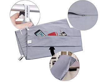 Pearl, Pearl Mikrofaser-Sport-Handtuch mit Lehnen-Überzug und Tasche, 50 x 100 cm, Mikrofaser-Sport-Handtuch mit Lehnen-Überzug und Tasche, 50 x 100 cm