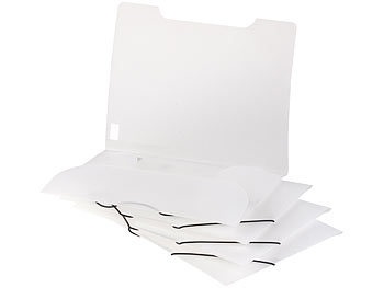 General Office, General Office 4er-Set Eckspanner-Einschlagmappen, Gummizug, Kunststoff, transparent, 4er-Set Eckspanner-Einschlagmappen, Gummizug, Kunststoff, transparent