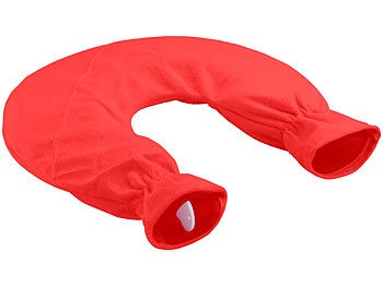 Infactory, infactory Nacken-Wärmflasche mit abnehmbarem Fleece-Bezug, 2,5 Liter, Nacken-Wärmflasche mit abnehmbarem Fleece-Bezug, 2,5 Liter