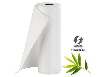 Rosenstein & Söhne, Rosenstein & Söhne Umweltfreundliche Bambus-Küchenrolle, wiederverwendbar, 25 Tücher, Umweltfreundliche Bambus-Küchenrolle, wiederverwendbar, 25 Tücher