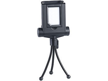Somikon, Somikon LED-Licht für Smartphones & Selfie-Sticks FVL-315.s, 15 LEDs, 300 lm, LED-Licht für Smartphones & Selfie-Sticks FVL-315.s, 15 LEDs, 300 lm