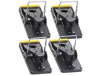 Exbuster, Exbuster Profi-Mausefalle aus Kunststoff, hygienisch, wiederverwendbar, 4er-Set, Profi-Mausefalle aus Kunststoff, hygienisch, wiederverwendbar, 4er-Set