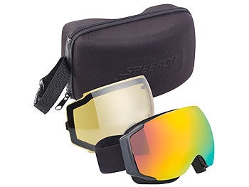 Speeron, Speeron Ski- & Snowboard-Brille mit Panorama-Sicht & kratzfestem Revo-Glas, Ski- & Snowboard-Brille mit Panorama-Sicht & kratzfestem Revo-Glas