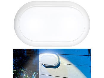 Luminea, Luminea Stossfeste LED-Feuchtraumleuchte, 1.050 lm, 15 Watt, 4000 K, IP54, IK08, Stossfeste LED-Feuchtraumleuchte, 1.050 lm, 15 Watt, 4000 K, IP54, IK08
