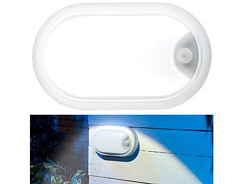 Luminea, Luminea LED-Feuchtraumleuchte, Bewegungssensor, 1.050 lm, 15 W, IP44, IK08, LED-Feuchtraumleuchte, Bewegungssensor, 1.050 lm, 15 W, IP44, IK08