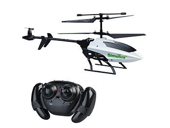 Simulus, Simulus Ferngesteuerter 3,5-Kanal-Mini-Hubschrauber mit 3 Rotoren und Gyroskop, Ferngesteuerter 3,5-Kanal-Mini-Hubschrauber mit 3 Rotoren und Gyroskop