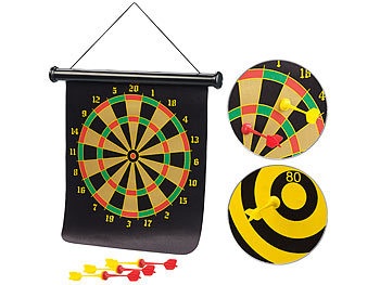 Playtastic, Playtastic Magnetisches Dart-Spiel mit Zielscheibe, aufrollbar, mit 6 Pfeilen, Magnetisches Dart-Spiel mit Zielscheibe, aufrollbar, mit 6 Pfeilen