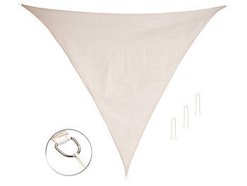 Royal Gardineer, Royal Gardineer Sonnensegel für Terrasse und Garten, dreieckig, 3 x 3 x 4,25 m, taupe, Sonnensegel für Terrasse und Garten, dreieckig, 3 x 3 x 4,25 m, taupe