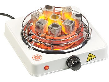Duvence, Duvence Elektrischer Kohle-Anzünder für Shisha, mit Kohlegitter, 1.000 Watt, Elektrischer Kohle-Anzünder für Shisha, mit Kohlegitter, 1.000 Watt