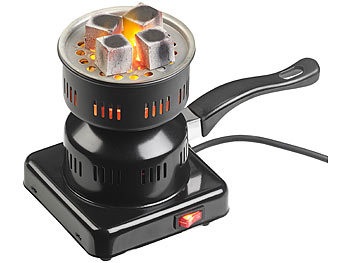 Duvence, Duvence Elektrischer Kohle-Anzünder für Shisha, mit Tragegriff, 450 Watt, Elektrischer Kohle-Anzünder für Shisha, mit Tragegriff, 450 Watt