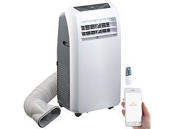 Sichler Haushaltsgeräte, Sichler Haushaltsgeräte Mobile Klimaanlage, 9.000 BTU/h, 2.600 Watt, WLAN & App-Steuerung, Mobile Klimaanlage, 9.000 BTU/h, 2.600 Watt, WLAN & App-Steuerung