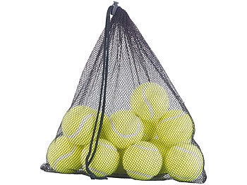 Speeron, Speeron 12er-Set Tennisbälle für Fortgeschrittene, 65 mm Ø, gelb, Tragenetz, 12er-Set Tennisbälle für Fortgeschrittene, 65 mm Ø, gelb, Tragenetz