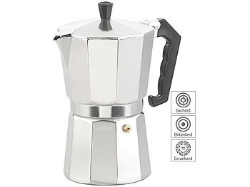 Cucina di Modena, Cucina di Modena Espresso-Kocher für 9 Tassen, 400 ml, für Gas- & Eletroherde geeignet, Espresso-Kocher für 9 Tassen, 400 ml, für Gas- & Eletroherde geeignet
