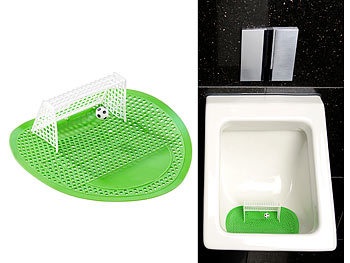 Pearl, Pearl Lustiges Fussball-Urinal-Sieb, 18,5 x 19,5 cm, universell passend, Lustiges Fussball-Urinal-Sieb, 18,5 x 19,5 cm, universell passend