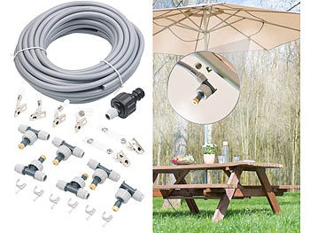 Royal Gardineer, Royal Gardineer Wasser-Zerstäuber-Set, 10-Meter-Schlauch und 6 bewegliche Metalldüsen, Wasser-Zerstäuber-Set mit 10-m-Schlauch und 6 bewegliche Metalldüsen