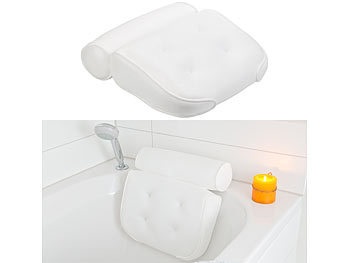 BadeStern, BadeStern Badewannen-Kissen mit Mesh-Oberfläche und Saugnäpfen, 37 x 36 x 9 cm, Badewannen-Kissen mit Mesh-Oberfläche und Saugnäpfen, 37 x 36 x 9 cm