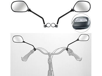 Pearl, Pearl 2er-Set Fahrrad-Rückspiegel mit Lenkerhalterung, für rechts und links, 2er-Set Fahrrad-Rückspiegel mit Lenkerhalterung, für rechts und links