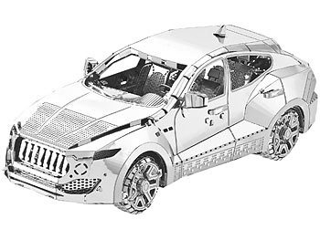 Playtastic, Playtastic 3D-Bausatz Auto aus Metall im Massstab 1:50, 49-teilig, 3D-Bausatz Auto aus Metall im Massstab 1:50, 49-teilig