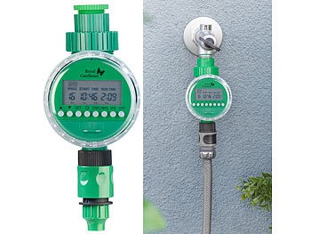 Royal Gardineer, Royal Gardineer Bewässerungs-Computer mit 16 Programm-Speicherplätzen und LCD-Display, Bewässerungs-Computer mit 16 Programm-Speicherplätzen und LCD-Display
