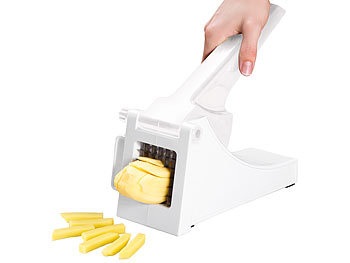 Rosenstein & Söhne, Rosenstein & Söhne Pommes- und Gemüseschneider mit abnehmbarem Schneide-Gitter, Pommes- und Gemüseschneider mit abnehmbarem Schneide-Gitter