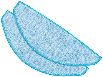 Sichler Haushaltsgeräte, Sichler Haushaltsgeräte 2er-Set Ersatz-Wischpads für Staubsauger-Roboter PCR-3000, 2er-Set Ersatz-Wischpads für Staubsauger-Roboter PCR-3000
