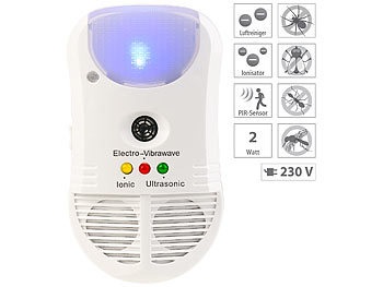 Exbuster, Exbuster 3in1-Ultraschall-Schädlingsvertreiber, PIR-Nachtlicht & Luftreiniger, 3in1-Ultraschall-Schädlingsvertreiber, PIR-Nachtlicht & Luftreiniger