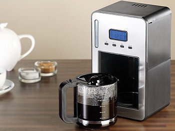 Rosenstein & Söhne, Rosenstein & Söhne Programmierbare Kaffeemaschine für bis zu 12 Tassen, 1.000 Watt, Programmierbare Kaffeemaschine für bis zu 12 Tassen, 1.000 Watt