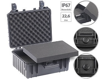 Xcase, Xcase Staub- und wasserdichter Koffer, medium, 444 x 369 x 199 mm, IP67, Staub- und wasserdichter Koffer, medium, 444 x 369 x 199 mm, IP67
