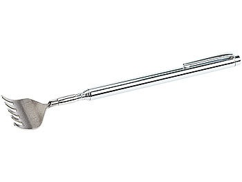 Infactory, infactory Teleskop-Rückenkratzer mit Halte-Clip, 16,5 - 52 cm, Teleskop-Rückenkratzer mit Halte-Clip, 16,5 - 52 cm