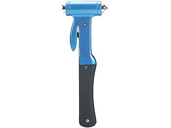 Lescars, Lescars 2in1-Notfall-Hammer mit integriertem Gurtschneider für Kfz, 2in1-Notfall-Hammer mit integriertem Gurtschneider für Kfz
