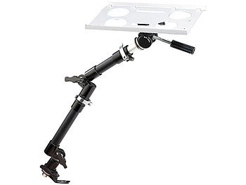 Lescars, Lescars Universal-Notebook-Kfz-Halterung mit Kamerastativ, Universal-Notebook-Kfz-Halterung mit Kamerastativ