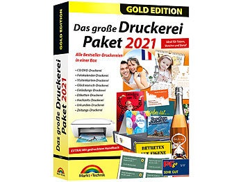 Markt & Technik, Das grosse Druckereipaket 2021 - Gold Edition / Software, Das große Druckereipaket 2021 - Gold Edition