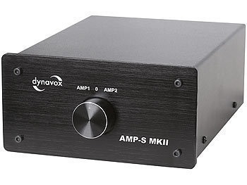Verstärker-/Boxen-Umschalter AMP-S MKII, schwarz / Lautsprecher Umschalter