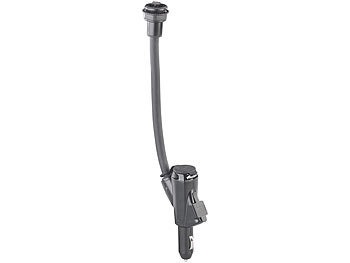 Navgear, NavGear Schwanenhals-Navi-Halterung für 12-Volt-Buchse, 2x USB, 1x 12/24 Volt, Schwanenhals-Navi-Halterung für 12-Volt-Buchse, 2x USB, 1x 12/24 Volt