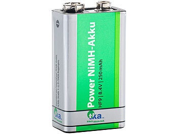 tka Köbele Akkutechnik, tka Köbele Akkutechnik Ready2Use NiMH-Akku 9V-Block 250 mAh, vorgeladen, Ready2Use NiMH-Akku 9V-Block 250 mAh, vorgeladen