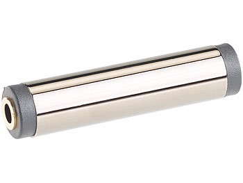 Auvisio, auvisio Premium-3,5-mm-Klinken-Kupplung, Buchse auf Buchse, 44 mm, vergoldet, 3,5-mm-Klinken-Kupplung, Buchse auf Buchse, 44 mm, vergoldet