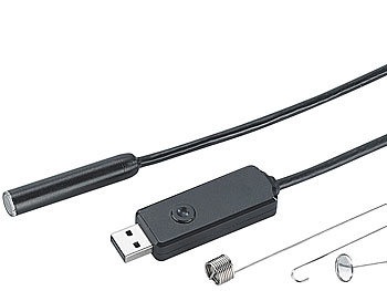 Somikon, Somikon Wasserfeste HD-USB-Endoskop-Kamera UEC-5070.hd, verstärktes 7-m-Kabel, Wasserfeste HD-USB-Endoskop-Kamera UEC-5070.hd, verstärktes 7-m-Kabel