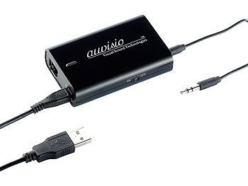 Auvisio, auvisio AirMusic-Empfänger für Musik-Streaming, mit Klinken- & Toslink-Ausgang, AirMusic-Empfänger für Musik-Streaming, mit Klinken- & Toslink-Ausgang