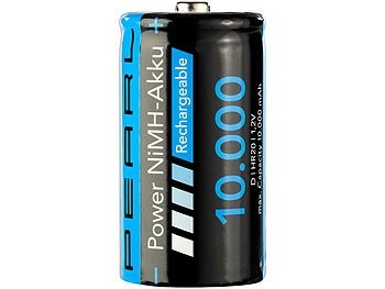 Pearl, Pearl NiMH-Akku Monozelle Typ D 10000 mAh, NiMH-Akku Monozelle Typ D 10000 mAh