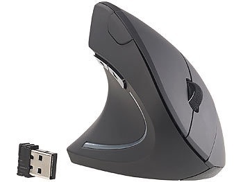 GeneralKeys, GeneralKeys Optische Vertikal-Funkmaus für Linkshänder, 1.600 dpi, 2,4 GHz, Optische Vertikal-Funkmaus für Linkshänder, 1.600 dpi, 2,4 GHz