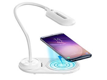 Pearl, LED-Schwanenhals-Leuchte, Qi-kompatibel 10W, USB, 3 Lichtfarben, 300lm / Schreibtischlampe, LED-Schwanenhals-Leuchte, Qi-kompatibel 10W, USB, 3 Lichtfarben, 300lm
