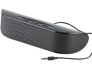 Auvisio, auvisio Mobiler 2.1-Kompakt-USB-Lautsprecher LSX-21, 15 Watt, Mobiler 2.1-Kompakt-USB-Lautsprecher LSX-21, 15 Watt